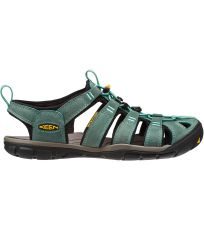 Dámske sandále CLEARWATER CNX LEATHER W KEEN mineral blue/yellow