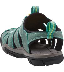 Dámske sandále CLEARWATER CNX LEATHER W KEEN mineral blue/yellow