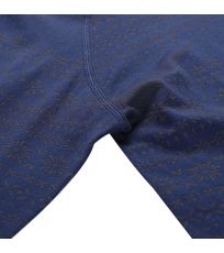 Pánske funkčné spodné tričko s dlhým rukávom AMBOS ALPINE PRO perzská modrá