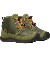 Detská zimná obuv HOWSER II CHUKKA WP KEEN capulet olive/russet orange