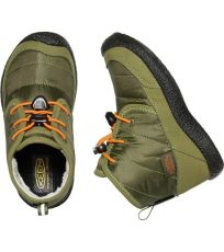 Detská zimná obuv HOWSER II CHUKKA WP KEEN capulet olive/russet orange