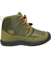 Detská zimná obuv HOWSER II CHUKKA WP KEEN capulet olive/russet orange