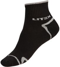 Športové ponožky polovysoké 9A009 LITEX čierna